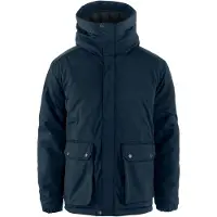 Fjall Raven - Jassen - Övik Padded Jacket M Dark Navy voor Heren van Gerecycled Polyester - Maat S - Marine blauw