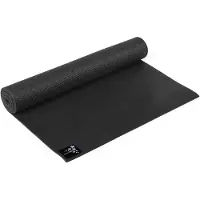 Yogistar Basic 4 mm yogamat (Maat One Size, zwart)