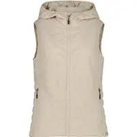 CMP - Women's Vest Fix Hood - Synthetische bodywarmer 34, beige
