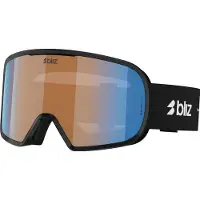 Bliz - Skibrillen - G002S Matte Black Orange Blue voor Unisex - Zwart