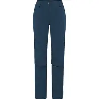 Vaude - Women's Farley Stretch Zip Off Capri Pants - Trekkingbroek 46 - Regular, blauw