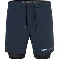 Super.natural - Double Layer Shorts - Short 46 - S, blauw