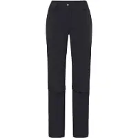 Vaude - Women's Farley Stretch Zip Off Capri Pants - Trekkingbroek 42 - Long, zwart
