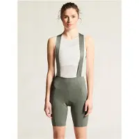 Craft Fietsbroek kort met bretels Dames Grijs - ENDUR BIB SHORTS C2 W Leaf - S