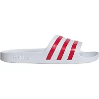Adidas Muiltjes 'ADILETTE AQUA' donkerrood / wit