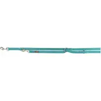 Trixie hondenriem premium verstelbaar aqua blauw 200x1,5 cm