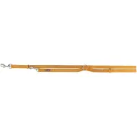Trixie hondenriem premium verstelbaar curry geel 200x1,5 cm