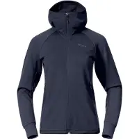 Bergans - Women's Rabot Merino Tech Midlayer Hoodie - Merinohoodie L, blauw