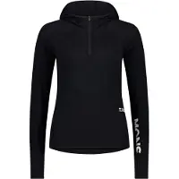 Mons Royale - Women's Bella Merino Long Sleeve Hood - Merino-ondergoed S, zwart