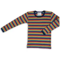 Engel - Kinder Unterhemd L/S - Merino-ondergoed 140, meerkleurig