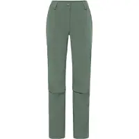 Vaude - Women's Farley Stretch Zip Off Capri Pants - Trekkingbroek 44 - Regular, olijfgroen