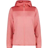 CMP - Women's Jacquard Knit Jacket Fix Hood - Fleecevest 38, roze