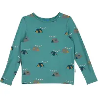 Finkid - Kid's Juhannus Sun - Longsleeve 110/120, turkoois