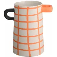 Asa selection Vaas Rayu Orange Chequered 11 x 17 cm