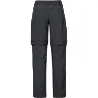Vaude - Women's Neyland Cargo Zip Off Pants - Trekkingbroek 34 - Regular, zwart/grijs