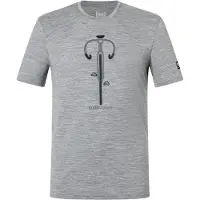 Super.natural - Vintage Bike Tee - Merinoshirt 56 - XXL, grijs