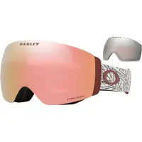 Oakley - Skibrillen - Flight Deck Pro M Matte Black Prizm Rose Gold & Prizm Black voor Unisex - Bordeauxrood