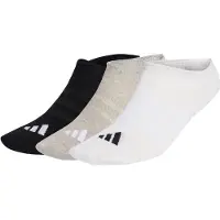 Adidas Sportsokken 'THIN&LIGHT SPORTSWEAR NO SHOW 3 PAIR PACK' grijs / zwart / wit