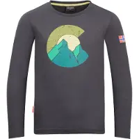 TROLLKIDS - Kid's Halsafjord Longsleeve - Longsleeve 176, grijs