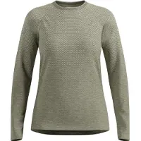 Odlo - Women's Essential Seamless T-Shirt Crew Neck L/S - Hardloopshirt M, olijfgroen