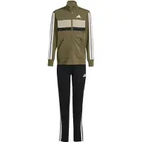 Adidas Trainingspak 'Seasonal Essentials Tiberio' olijfgroen / zwart / wit