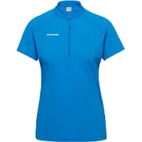 Mammut Ducan Fl Half Rits T-shirt Met Korte Mouwen Blauw XL Vrouw