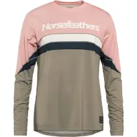 Horsefeathers - Women's Quantum L/S Bike Jersey - Fietsshirt M, beige