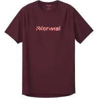 Nnormal - Wandel- en bergsportkleding - Race T-Shirt 02 Burgundy voor Heren van Gerecycled Polyester - Maat S - Bordeauxrood