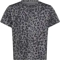 Adidas Functioneel shirt 'SEASONAL ANIMAL PRINT SPORT' grijs / donkergrijs / zwart