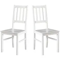 LeafDesign ESSZIMMERSTUHL - Set van 2 stoelen, model Bos 4 D, wit