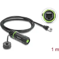 DeLOCK kabel met RJ45-connector naar RJ45-aansluiting, Cat.6, voor inbouw, met M20 x 1,5 mm schroefdraad en behuizing, compatibel met Starlink
