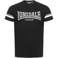 Lonsdale Shirt 'Creich' grijs / zwart / wit