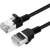 Microconnect V-FTP6A10S-SLIM, 10 meter, Cat6a, U/FTP (STP), RJ-45, RJ-45, zwart