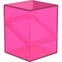 Ultimate Guard Boulder 100+ Clear Deck Case voor 100 TCG-kaarten met dubbele mouwen Rhodonite Veilige en duurzame opslag voor ruilkaartspellen Tr