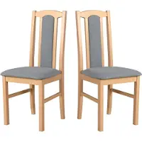 LeafDesign ESSZIMMERSTUHL - Set van 2 stoelen, model Bos, kleur sonoma, stijl hygge, artikelnummer 91