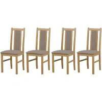 LeafDesign ESSZIMMERSTUHL - Set van 4 stoelen, model Bos. 14 kleinzoon, opium, 20