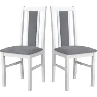 LeafDesign ESSZIMMERSTUHL - Set van 2 stoelen, model Bos, 14, wit, soro, 90