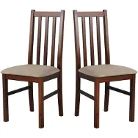 LeafDesign ESSZIMMERSTUHL - Set van 2 stoelen, model Bos, kleur 10, notenhout, Inari, 23