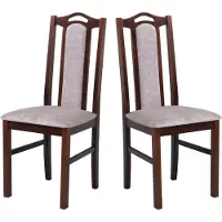 LeafDesign ESSZIMMERSTUHL - Set van 2 stoelen, model Bos, notenhout, kleur dora, afmetingen 22