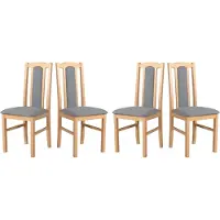 LeafDesign ESSZIMMERSTUHL - Set van 4 stoelen, model Bos, kleur 7 sonoma, stijl hygge, artikelnummer 91