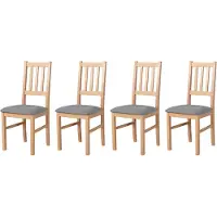 LeafDesign ESSZIMMERSTUHL - Set van 4 stoelen, model Bos, kleur 4 sonoma, stijl hygge, artikelnummer 91