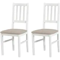 LeafDesign ESSZIMMERSTUHL - Set van 2 stoelen, model Bos 4, kleur wit neve 13