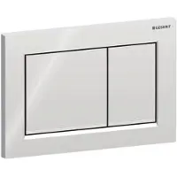 Geberit Omega 30 bedieningsplaat 2-knops front/planchetbediening Chroom-Matchroom-Chroom