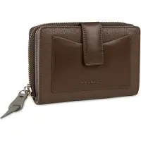 Bugatti portemonnee Viola Ladies Zip Wallet Cognac - Grey Lichtbruin