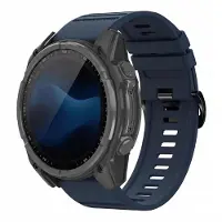 IMoshion QuickFit Stripe Siliconenbandje - Garmin 26 mm aansluiting - Donkerblauw