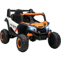 AIYAPLAY Elektrische kinder UTV van Kunststof, Metaal 96L x 61B x 56H cm Oranje