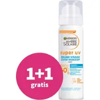 Garnier 1+1 Gratis: Ambre Solaire Super Uv Over Make-up Mist Spf 50+ 75 Ml