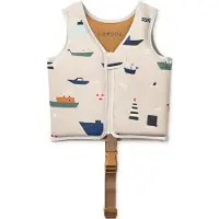 Liewood Zwemvest - 15-19 kg - Dove - Zeilen/Sandy - - OneSize - Zwemvesten