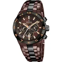 Festina Analoog horloge bruin / zwart