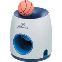 Trixie dog activity strategiespel ball&treat lichtgrijs/blauw - 17x17x18 cm - Hondensnacks